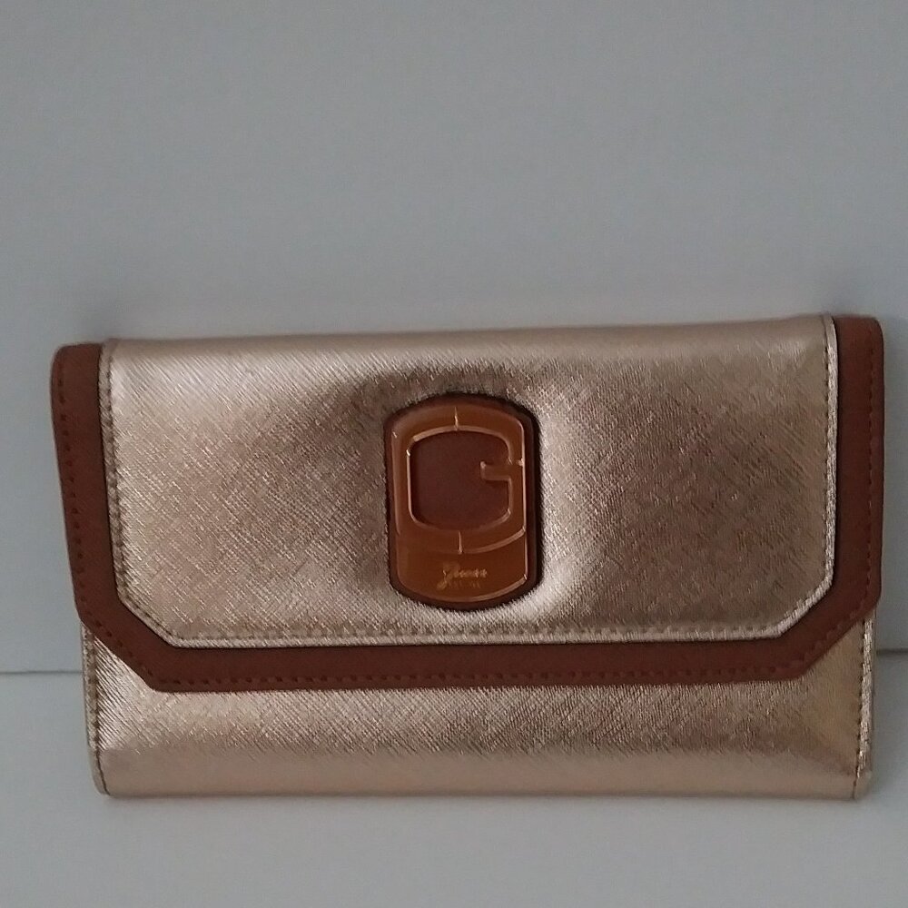 Guess Trifold Wallet Rose Gold